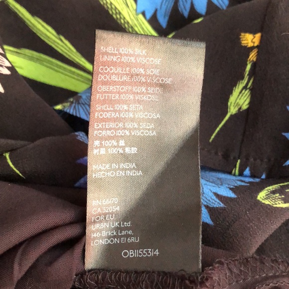 New with Tag: Anthropologie Lucinda Silk Tunic Dress. Size Medium - Picture 9 of 11